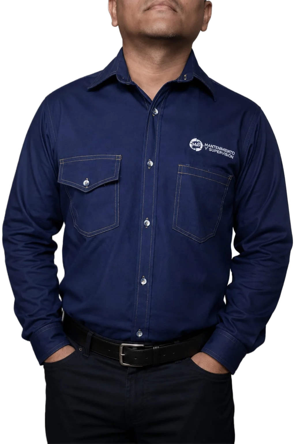 Camisa drill azulina