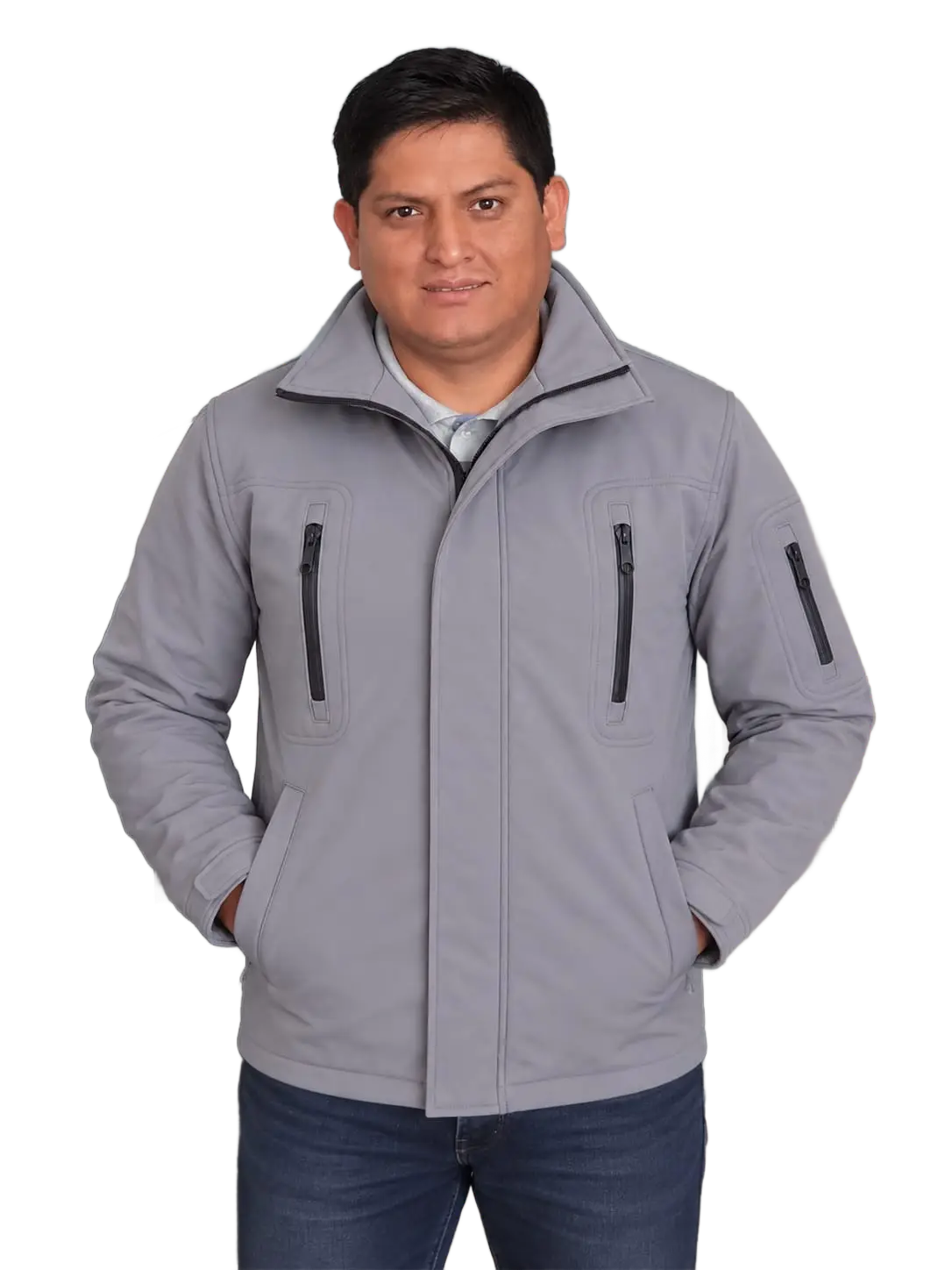 Casaca softshell gris