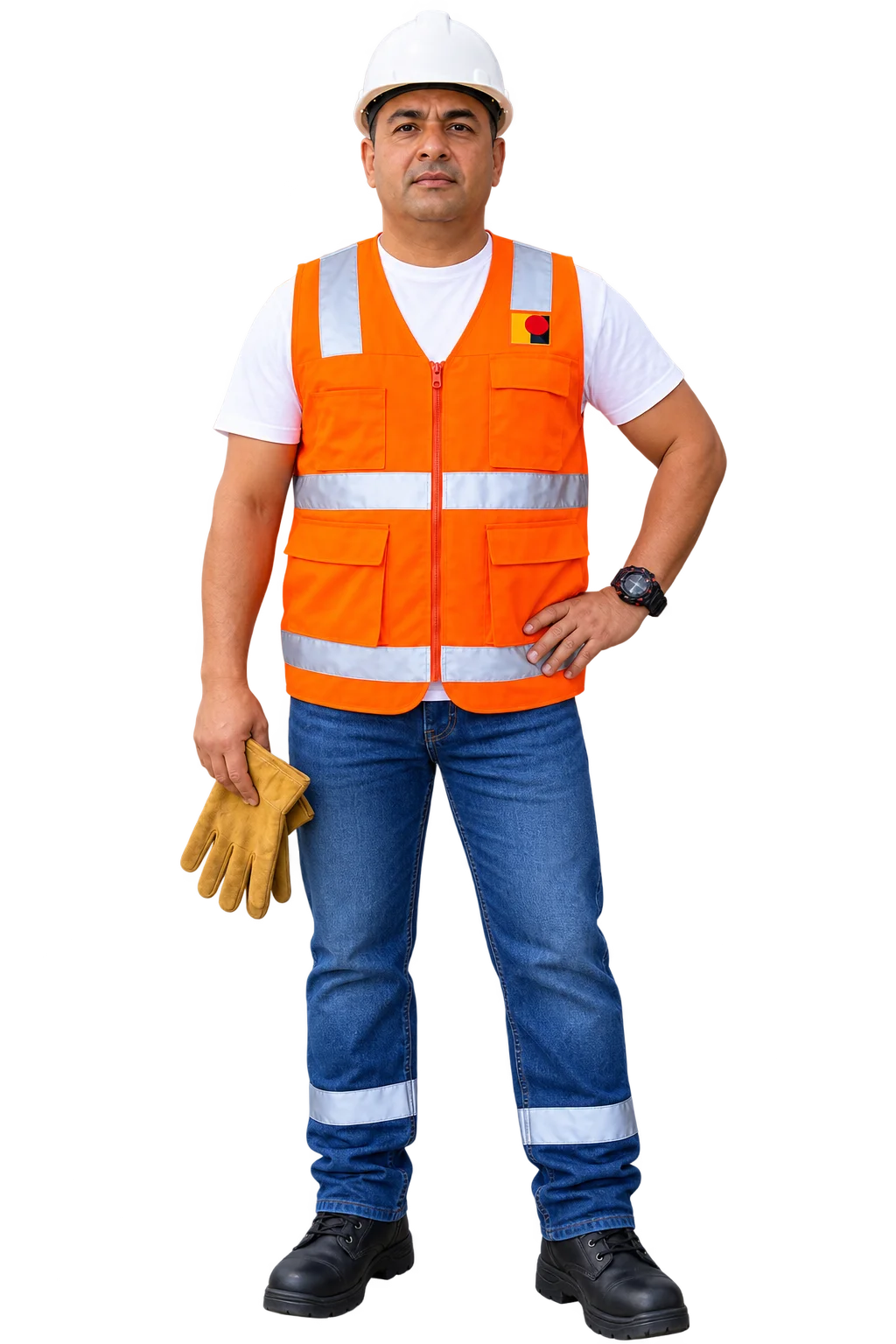 Chaleco de seguridad con cinta reflectiva tipo H